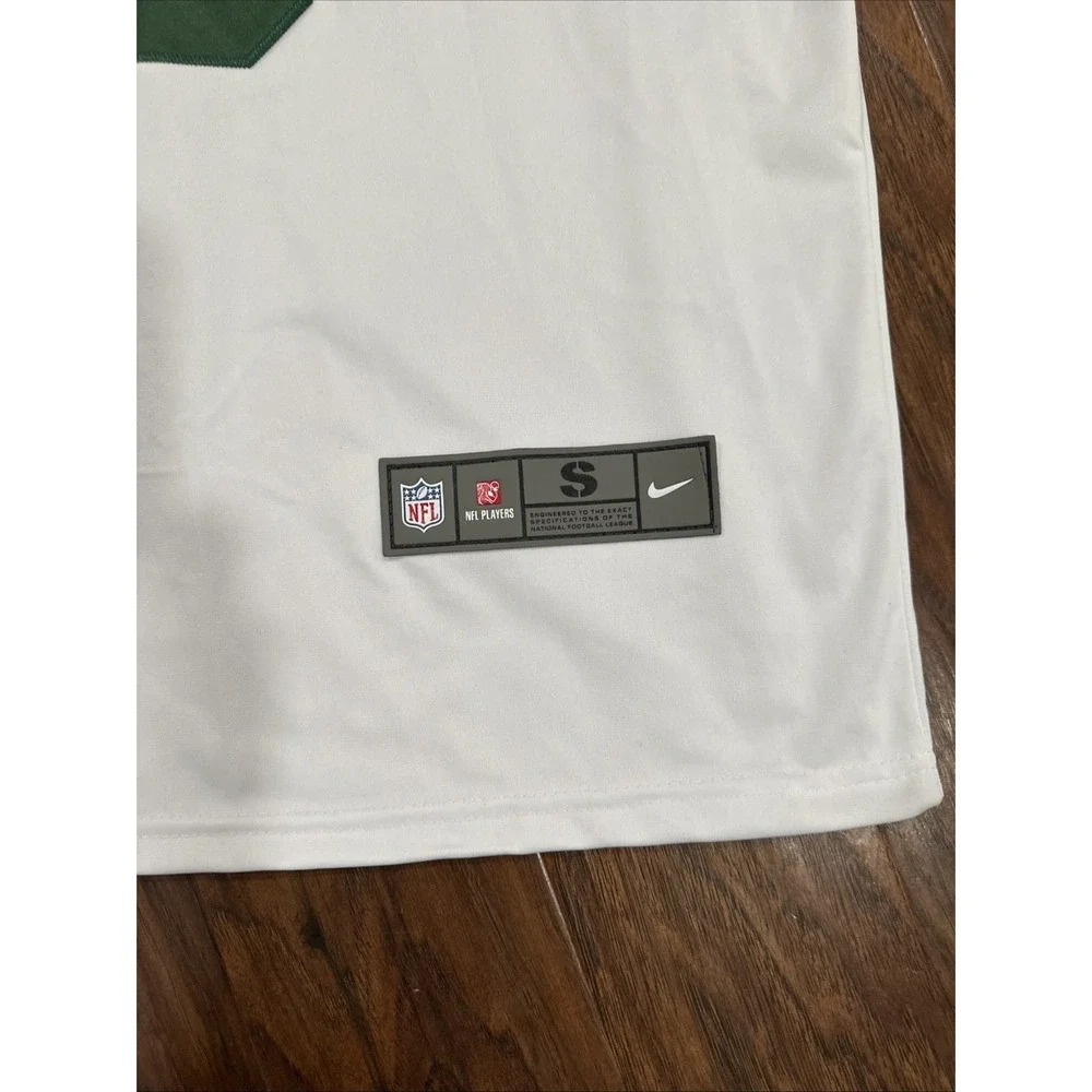 New York Jets Jersey Mens S White Green Aaron Rodgers Engineered Nike